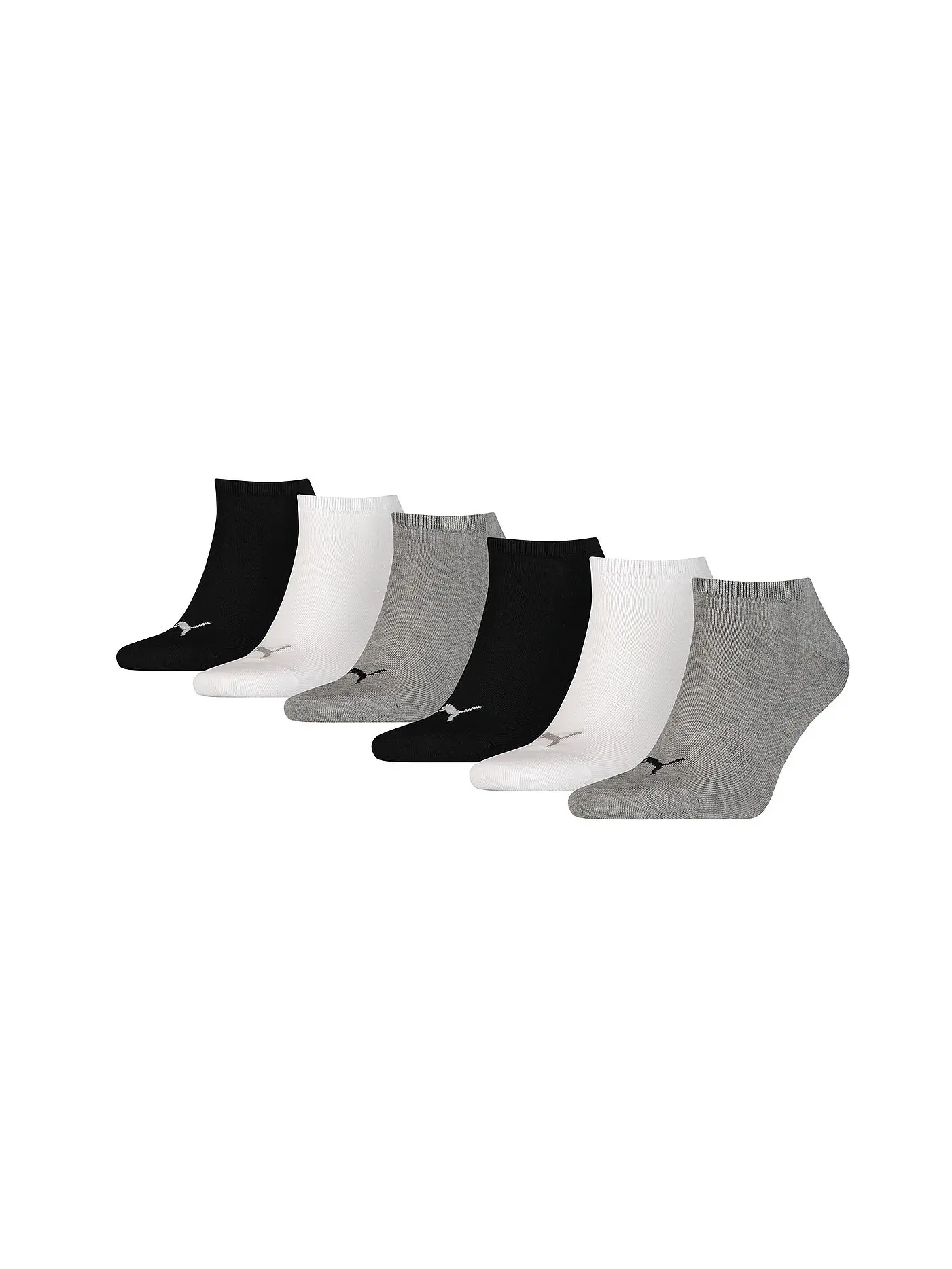 PUMA | Sneaker Socken 6er Pkg. black grey | 